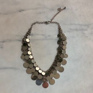 Elegant Gold Disc Necklace